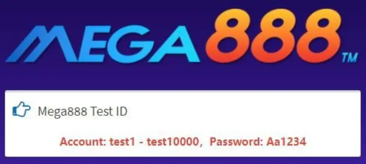 mega888 test id
